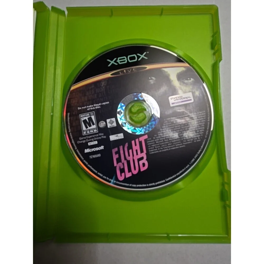 Fight Club (Microsoft Xbox, 2004) CIB Complete w/Manual, Case